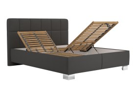 Dvojlôžko Kelly v rozmere 160x200 cm, v poťahu Loft Grey, polohovanie