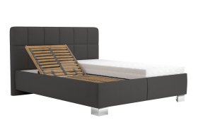 Dvojlôžko Kelly v rozmere 160x200 cm, v poťahu Loft Grey, polohovanie hlavy