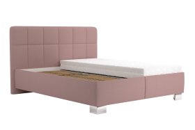 Dvojlôžko Kelly v rozmere 160x200 cm, v poťahu Enjoy 19 Flamingo, bez matraca