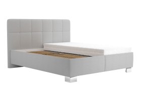 Dvojlôžko Kelly v rozmere 160x200 cm, v poťahu Bravo 11 Silver, bez matraca