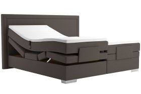 Boxspring Margo v rozmere 200x200 cm, v poťahu Arte 5 Stone, polohovanie