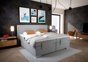 Boxspring Margo v rozmere 200x200 cm, v poťahu Arte 23, interiér