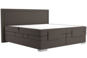 Boxspring Margo v rozmere 200x200 cm, v poťahu Arte 5 Stone, bez toppera