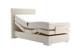 Boxspring Margo v rozmere 100x200 cm, v poťahu Enjoy 1 Beige, polohovanie