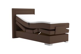 Boxspring Margo v rozmere 90x200 cm, v poťahu Enjoy 4 Brown, polohovanie
