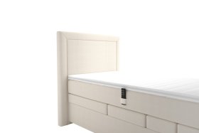 Boxspring Margo v rozmere 90x200 cm, v poťahu Enjoy 1 Beige, detail čela