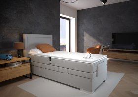 Boxspring Margo v rozmere 90x200 cm, v poťahu Arte 23, interiér