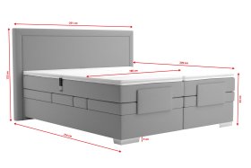 Boxspring Margo v rozmere 180x200 cm, v poťahu Arte 23, rozmery