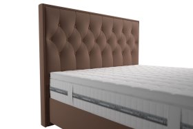 Boxspring Padmé v rozmere 180x200 cm, v poťahu Riviera 26, detail čela
