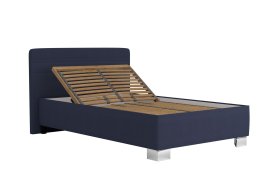 Jednolôžko Sendy v rozmere 120x200 cm, v poťahu Milano 3920 Nav, ukážka polohovania hlavy