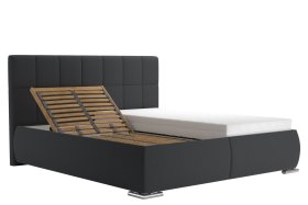 Dvojlôžko Sanza v rozmere 180x200 cm, v poťahu Savoy 94 DK. GR., polohovanie hlavy