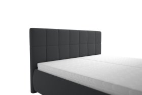 Dvojlôžko Sanza v rozmere 180x200 cm, v poťahu Savoy 94 DK. GR., detail čela