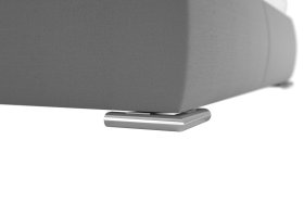 Dvojlôžko Sanza v rozmere 180x200 cm, v poťahu Savoy 91 Silver, podnožie