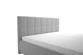 Dvojlôžko Sanza v rozmere 180x200 cm, v poťahu Savoy 91 Silver, detail čela
