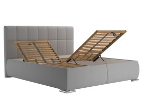 Dvojlôžko Sanza v rozmere 180x200 cm, v poťahu Savoy 91 Silver, polohovanie