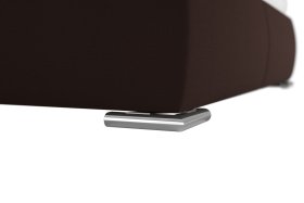 Dvojlôžko Sanza v rozmere 180x200 cm, v poťahu Savoy 25 Choco, podnožie