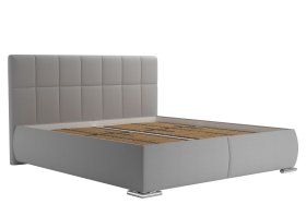 Dvojlôžko Sanza v rozmere 180x200 cm, v poťahu Savoy 91 Silver, bez matracov