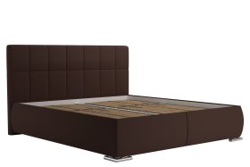 Dvojlôžko Sanza v rozmere 180x200 cm, v poťahu Savoy 25 Choco, bez matracov