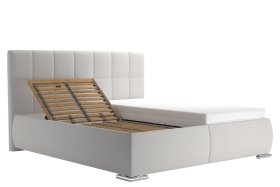 Dvojlôžko Sanza v rozmere 180x200 cm, v poťahu Savoy 21 Cream, polohovanie hlavy