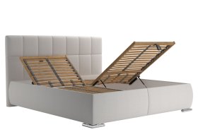 Dvojlôžko Sanza v rozmere 180x200 cm, v poťahu Savoy 21 Cream, polohovanie