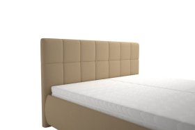 Dvojlôžko Sanza v rozmere 180x200 cm, v poťahu Savoy 24 Mika, detail čela