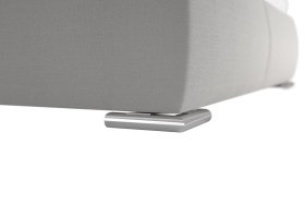 Dvojlôžko Sanza v rozmere 180x200 cm, v poťahu Savoy 21 Cream, podnožie