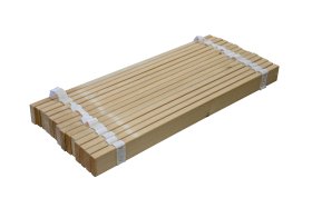 Rolovací latkový rošt v rozmere 90x200 cm, zrolovaný