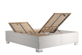 Dvojlôžko Nadia v rozmere 180x200 cm, v poťahu Savoy 21, ukážka polohovania roštu