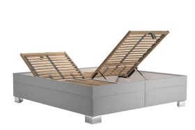 Dvojlôžko Nadia v rozmere 180x200 cm, v poťahu Savoy 91, ukážka polohovania roštu