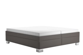 Dvojlôžko Nadia v rozmere 180x200 cm, v poťahu Loft Coffee, s matracmi