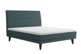 Dvojlôžko Lolla v rozmere 180x200 cm, v poťahu Crown 13 Ocean Blue, s topperom