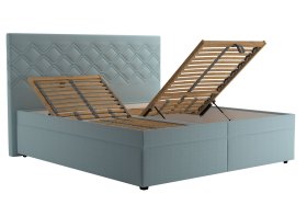 Dvojlôžko Neapol v rozmere 180x200 cm, v poťahu Matrix 23 Aqua, polohovanie