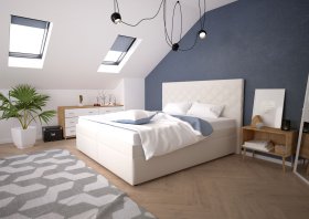 Dvojlôžko Neapol v rozmere 180x200 cm, v poťahu Matrix 2, interiér