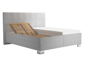 Dvojlôžko Venus v rozmere 180x200 cm, v poťahu Bravo 11 Silver, polohovanie hlavy