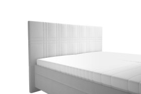 Dvojlôžko Venus v rozmere 180x200 cm, v poťahu Bravo 11 Silver, detail čela