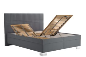 Dvojlôžko Venus v rozmere 160x200 cm, v poťahu Enjoy 22 Anthra, polohovanie