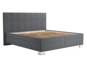 Dvojlôžko Venus v rozmere 180x200 cm, v poťahu Enjoy 22 Anthra, bez matracov