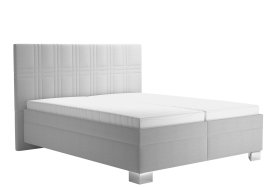 Dvojlôžko Venus v rozmere 160x200 cm, v poťahu Bravo 11 Silver, s matracmi