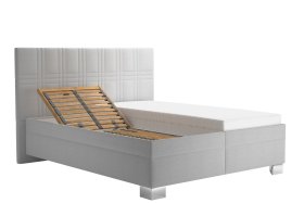 Dvojlôžko Venus v rozmere 160x200 cm, v poťahu Bravo 11 Silver, polohovanie hlavy