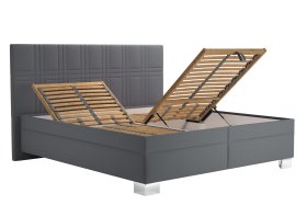 Dvojlôžko Venus v rozmere 180x200 cm, v poťahu Enjoy 22 Anthra, polohovanie