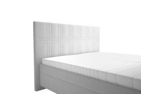 Dvojlôžko Venus v rozmere 160x200 cm, v poťahu Bravo 11 Silver, detail čela