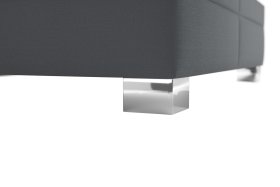 Dvojlôžko Venus v rozmere 160x200 cm, v poťahu Enjoy 22 Anthra, podnožie