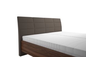 Dvojlôžko Kimmy v rozmere 180x200 cm, v poťahu Prima 6 Taupe, detail čela