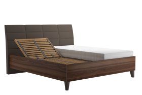 Dvojlôžko Kimmy v rozmere 180x200 cm, v poťahu Prima 6 Taupe, polohovanie hlavy