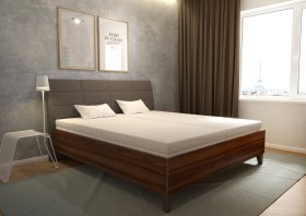 Dvojlôžko Kimmy v rozmere 180x200 cm, v poťahu Prima 6 Taupe, interiér