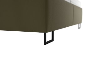 Dvojlôžko Margaret v rozmere 180x200 cm, v poťahu Prima 10 Olive, podnožie