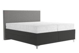 Dvojlôžko Sonia v rozmere 180x200 cm, v poťahu Aston 17 a Nero Grey, s matracmi