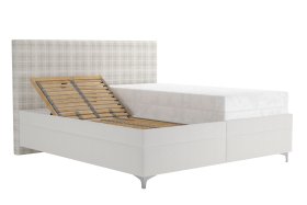 Dvojlôžko Sonia v rozmere 180x200 cm, v poťahu Savoy 21 Cream a Valencia 376-18, polohovanie hlavy