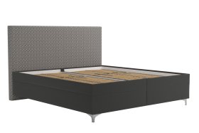 Dvojlôžko Sonia v rozmere 180x200 cm, v poťahu Aston 17 a Nero Grey, bez matracov