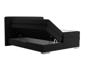 Boxspring Maria v rozmere 160x200 cm, v poťahu Bravo 14 Black, úložný priestor